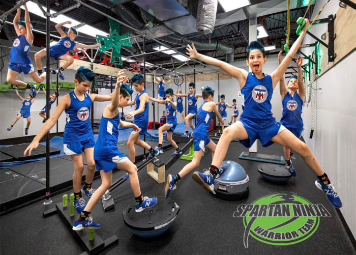 Inside her ninja warrior gym, Tristin Martin is typically all over the place.